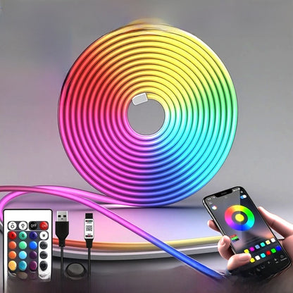 RGB Neon LED Strip Bluetooth & Remote Control