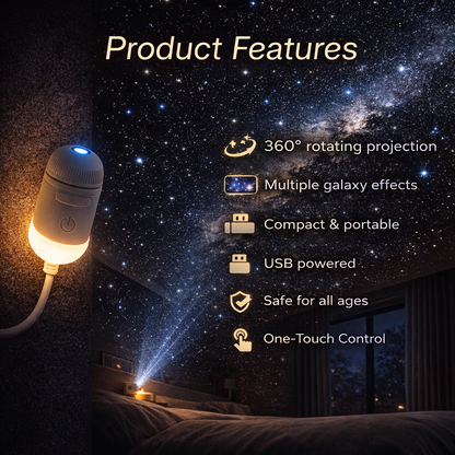 Lumiora™ USB Galaxy Projector