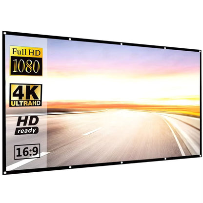 Full HD 4K Projector Screen 120 Inch